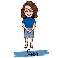 Sara bitmoji with clickable link